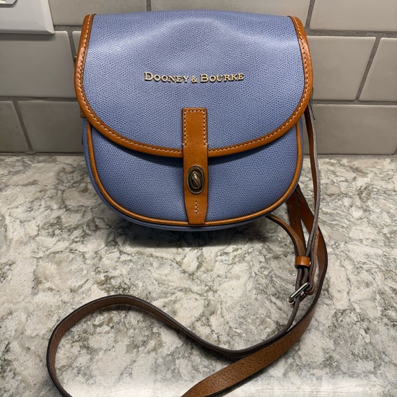 Dooney & Bourke Blue leather Crossbody Field Bag - Picture 1 of 7